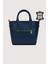 Hakiki Deri Kadın El Çantası Lacivert SMR7922 3