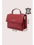 Hakiki Deri Kadın El Çantası Kırmızı SMR9022 2