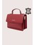 Hakiki Deri Kadın El Çantası Kırmızı SMR9022 7