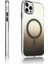 iPhone 15 Pro Max Kılıf M-Safe Şarj Özellikli Transparan Renk Geçişli Mkst Toros Kapak - Gold 10