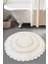Monre Ekru Çap %100 Pamuklu 100X100 cm Banyo Paspas Seti 1