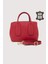 Hakiki Deri Kadın El Çantası Kırmızı SMR9226 4