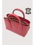 Hakiki Deri Kadın El Çantası Kırmızı SMR9226 6