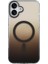 iPhone 16 Kılıf M-Safe Şarj Özellikli Transparan Renk Geçişli Mkst Toros Kapak - Siyah 5