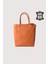 Hakiki Deri Kadın El Çantası Turuncu SMR8751 3