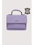 Hakiki Deri Kadın El Çantası Lila SMR9022 1