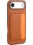 iPhone 17 Air Kılıf Kartlıklı Mkst X-Kart Silikon Kapak - Kahverengi 1