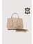 Hakiki Deri Kadın El Çantası Pudra SMR9226 4