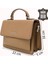 Hakiki Deri Kadın El Çantası Camel SMR9022 2