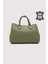 Hakiki Deri Yeşil Kadın Kol Çantası Uzun Askılı SMR7666 1