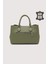 Hakiki Deri Yeşil Kadın Kol Çantası Uzun Askılı SMR7666 2