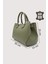 Hakiki Deri Yeşil Kadın Kol Çantası Uzun Askılı SMR7666 3