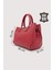 Hakiki Deri Kırmızı Kadın Kol Çantası Uzun Askılı SMR7666 3