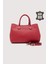 Hakiki Deri Kırmızı Kadın Kol Çantası Uzun Askılı SMR7666 4