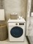 Çamaşır Makinesi Dolabı Parlak Beyaz Modern Banyo Dolabı Alt 1