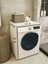 Çamaşır Makinesi Dolabı Parlak Beyaz Modern Banyo Dolabı Alt 2