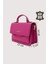 Hakiki Deri Kadın El Çantası Fuşya SMR9022 1