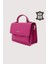Hakiki Deri Kadın El Çantası Fuşya SMR9022 2