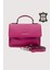 Hakiki Deri Kadın El Çantası Fuşya SMR9022 6