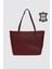 Hakiki Deri Kadın Omuz Çantası Bordo SMR6425 3