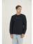 Erkek Pamuklu Basic Sweatshirt 407 1