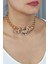 Taşlı Bronz Choker Kolye 1