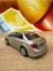 Welly Toyota Corolla 1/36 Ölçek 12CM Diecast Model Araba 2009 Model Toyota Corolla Bal Rengi Oyuncak 3