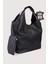 Hakiki Deri Kadın Omuz Çantası Siyah SMR9199 5