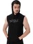 Icon Kapüşonlu Kolsuz T-Shirt Siyah 6