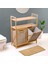 Bambu 2'li Kirli Sepetli 2 Raflı Çok Amaçlı Banyo Düzenleyici Çamaşır Sepeti DB-0040 1