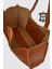 City Tote Hakiki Deri Omuz Çantası Taba SMR9182 5
