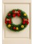 Yılbaşı Kapı Süsü Merry Christmas Çelenk 30 cm Kırmızı Kurdeleli Noel Dekoru 1