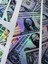 Hologram Dolar Desenli Bisiklet Kaplama Sticker – 27X6.5 cm Suya Dayanıklı Parlak Görsel Etiket 3