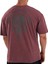 Kingsize Hard Work Antik Yıkamalı Oversize T-Shirt Bordo 1