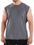 Kingsize Darksteel Antik Yıkamalı Kolsuz T-Shirt Füme 1