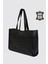 City Tote Hakiki Deri Omuz Çantası Siyah SMR9182 4