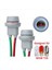 4x T10 Soket W5W Adaptörü Yumuşak Kauçuk Işık Tutucu Araç Aksesuarları Erkekten Kablo ile Kadın Tel Konektörü (Yurt Dışından) 3