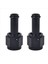 2x 6AN Dişi Ila 3/8 Düz Döner Bağlantı Parçaları Alüminyum Hortum Barbue Yakıt Hattı Adaptörü Siyah (3/8 Inç) (Yurt Dışından) 1