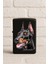 Uv Baskılı Desenli Metal Benzinli Siyah Çakmak Cep Çakmağı - Doberman 1