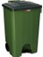 Nostalji SY-4265 Yeşil 85 Lt Köşeli Pedallı Tekerlekli Çöp Kovası 1