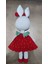 Amigurumi Kız Bebek Için Çilek Kız Tavşan Yeni Doğan Seti 4