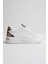 Vega Premium Leopar Detaylı Beyaz Kadın Sneaker 6