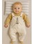Erkek Bebek Peter Rabbit Nakışlı Salopetli Takım – Uzun Kollu Sweatshirt ve Tulum 2’li Set 128706 4