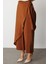 Kahverengi Geniş Paçalı Pantolon Etek 4