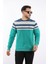 Panolu Selanik Sweatshirt – %100 Pamuk Bisiklet Yaka 3