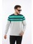 Panolu Selanik Sweatshirt – %100 Pamuk Bisiklet Yaka 3