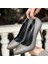 Hillar Platin Saten Stiletto Ayakkabı 4