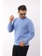 Waffle Dokulu Bisiklet Yaka Sweatshirt – Pamuk Viskon Regular Fit Rugatchi Exclusive 3