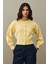 Dore Düğmeli Triko Hırka Sarı 4