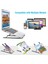 Katlanabilir Laptop Standı, Metal Dizüstü Bilgisayar Standı, Macbook, Notebook, 10-17 Inç Laptop Uyumlu, Taşınabilir Ergonomik Gümüş Bilgisayar Standı 5